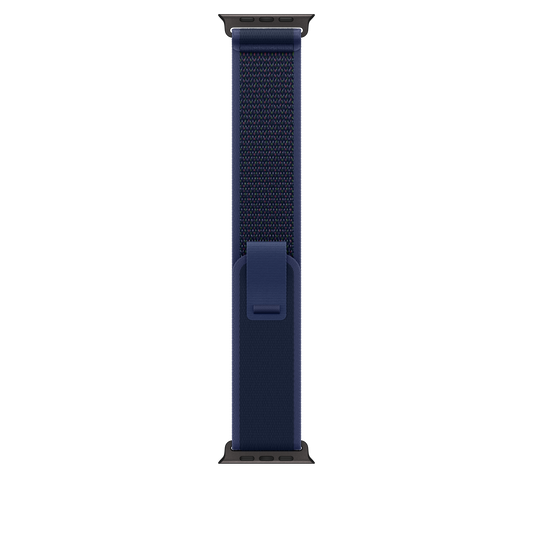 Apple Watch 49mm Trail-Loop, blau - M/L - Gehäusefarbe schwarz