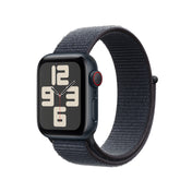Apple Watch SE GPS + Cellular, Aluminium mitternacht, 40mm mit Sport-Loop, tinte