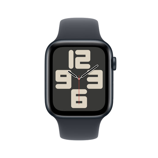 Apple Watch SE GPS, Aluminium mitternacht, 44mm mit Sportarmband, mitternacht - S/M