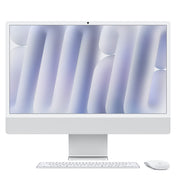 iMac 24 Zoll mit 4.5K Retina Display mit Nanotexturglas, M4 Chip 10-Core CPU und 10-Core GPU, 16GB, 256GB SSD, silber