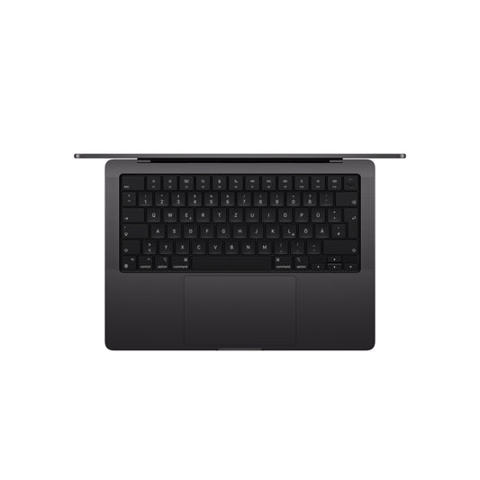 MacBook Pro 14 Zoll mit M4 Chip, 10-Core CPU und 10-Core GPU, 16GB, 512GB SSD, space schwarz