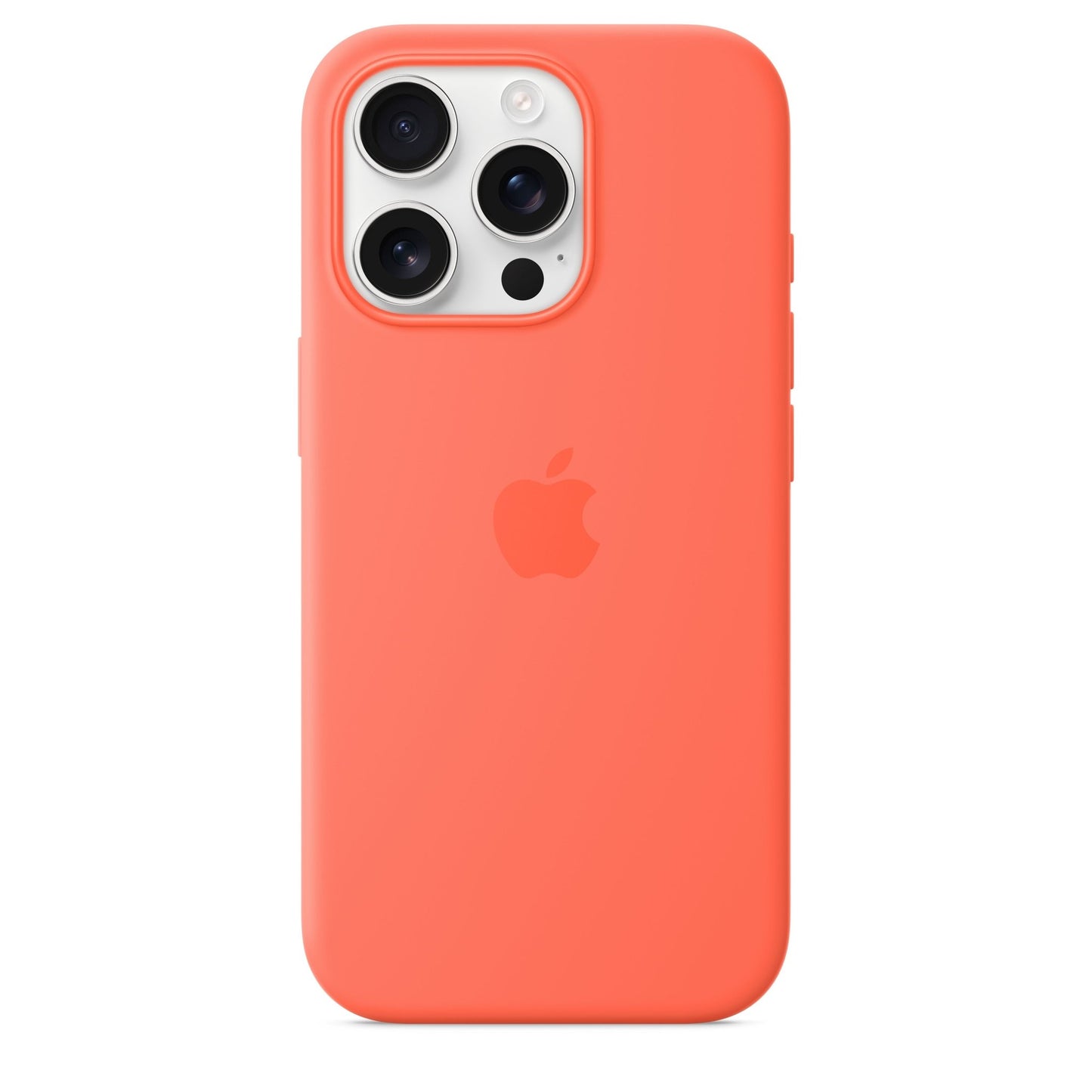 Apple iPhone 16 Pro Silikon Case mit MagSafe, mandarine