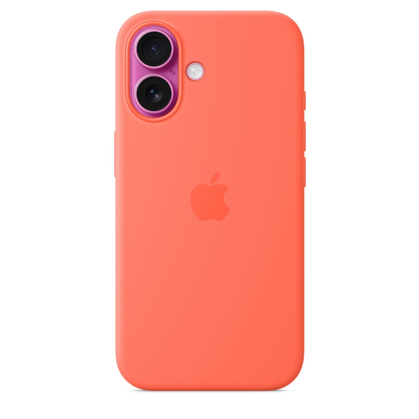 Apple iPhone 16 Silikon Case mit MagSafe, mandarine