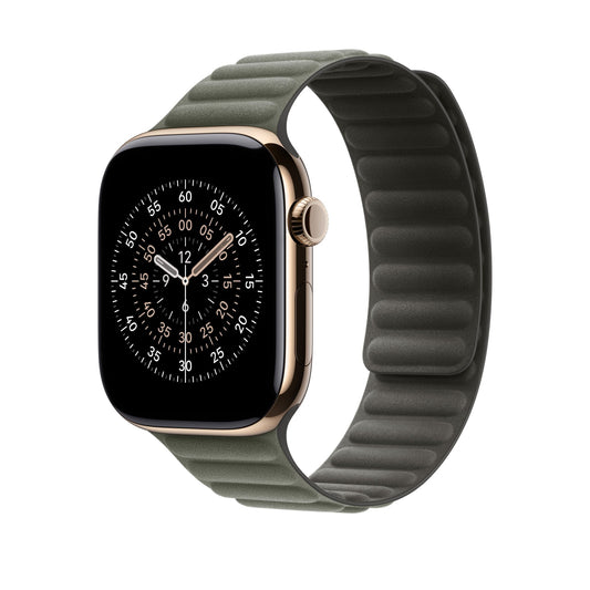 46mm Salbeigrau Magnetisches Gliederarmband - M/L