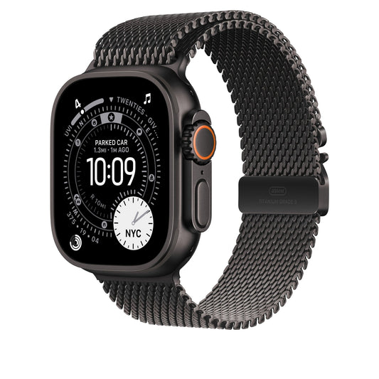 49mm Schwarzes Titan Milanaise Loop - Small
