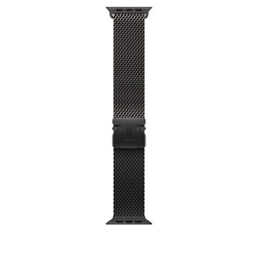 49mm Schwarzes Titan Milanaise Loop - Small