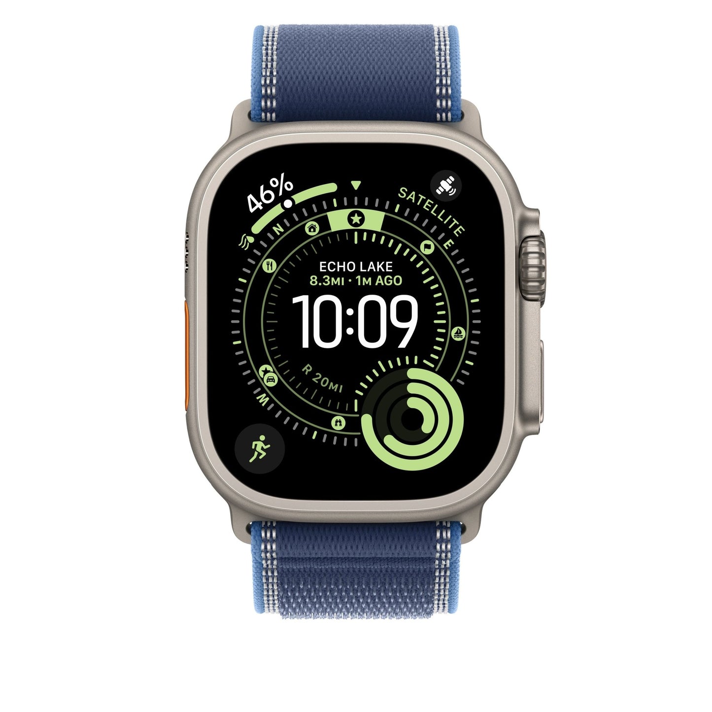49mm Blau/Hellblau Trail Loop - M/L - Titan Natur