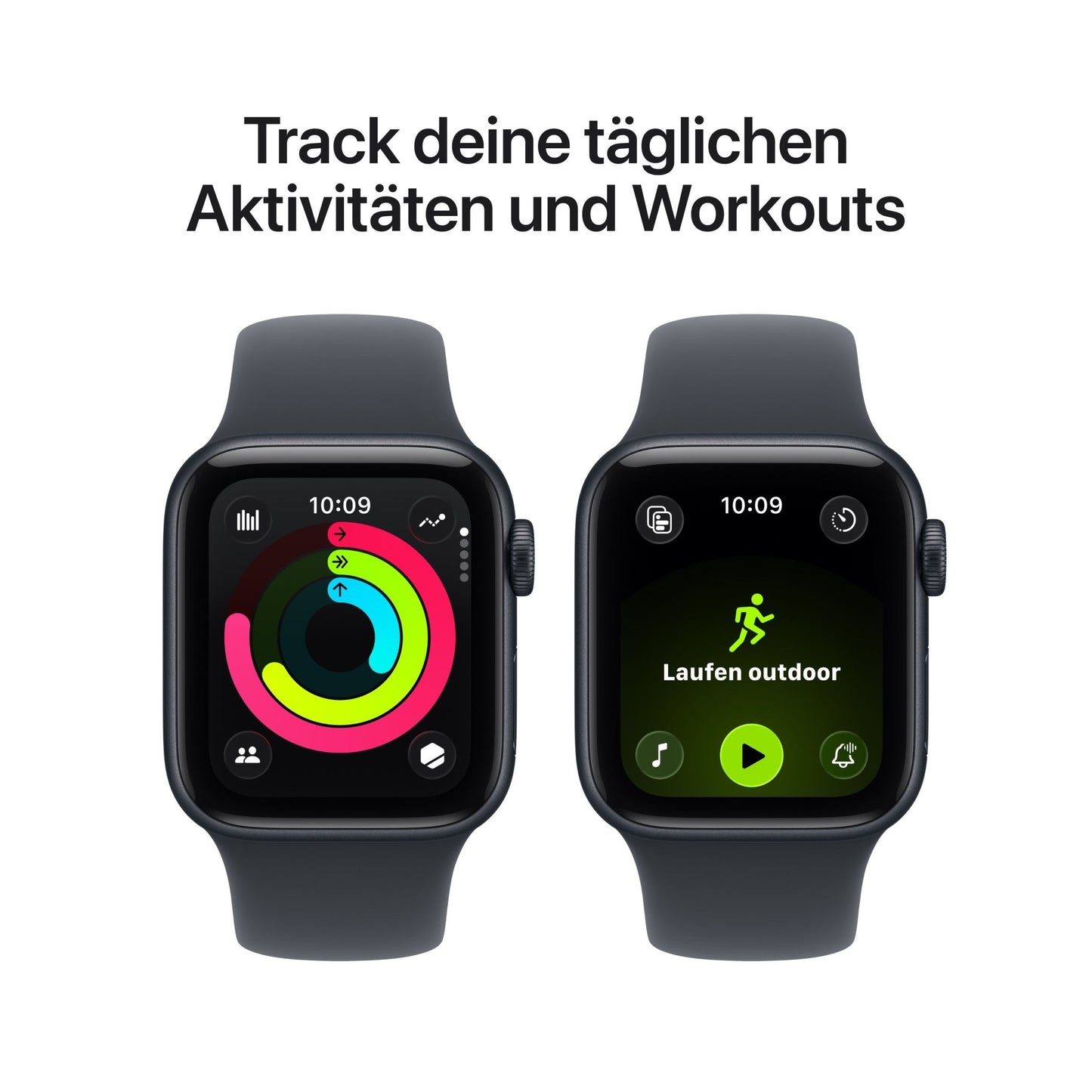 Apple Watch SE 3 GPS 40mm Mitternacht Aluminium Case mit Mitternacht Sportarmband - S/M