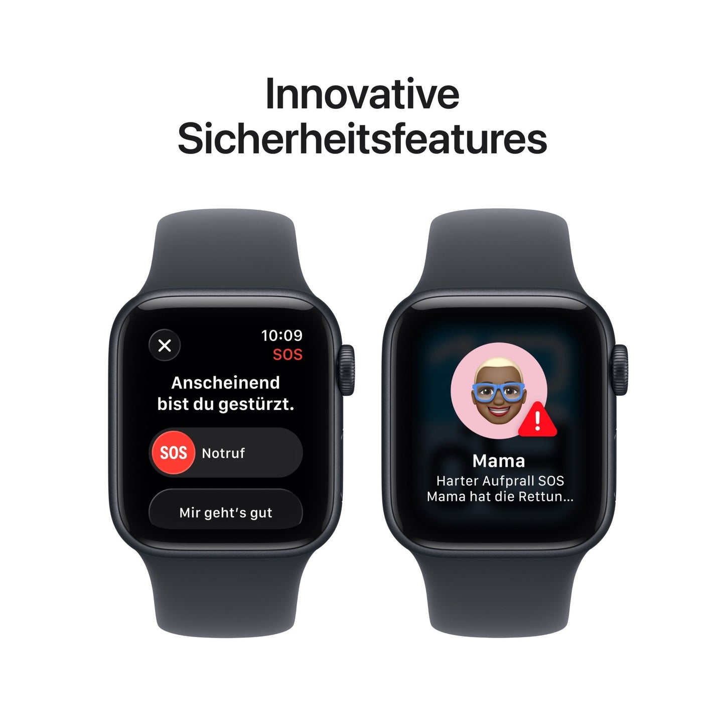 Apple Watch SE 3 GPS 40mm Mitternacht Aluminium Case mit Mitternacht Sportarmband - S/M