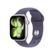 Apple Watch Series 11 GPS + Cellular 42mm Silber Aluminium Case mit Purpurne Nebel Sportarmband - M/L