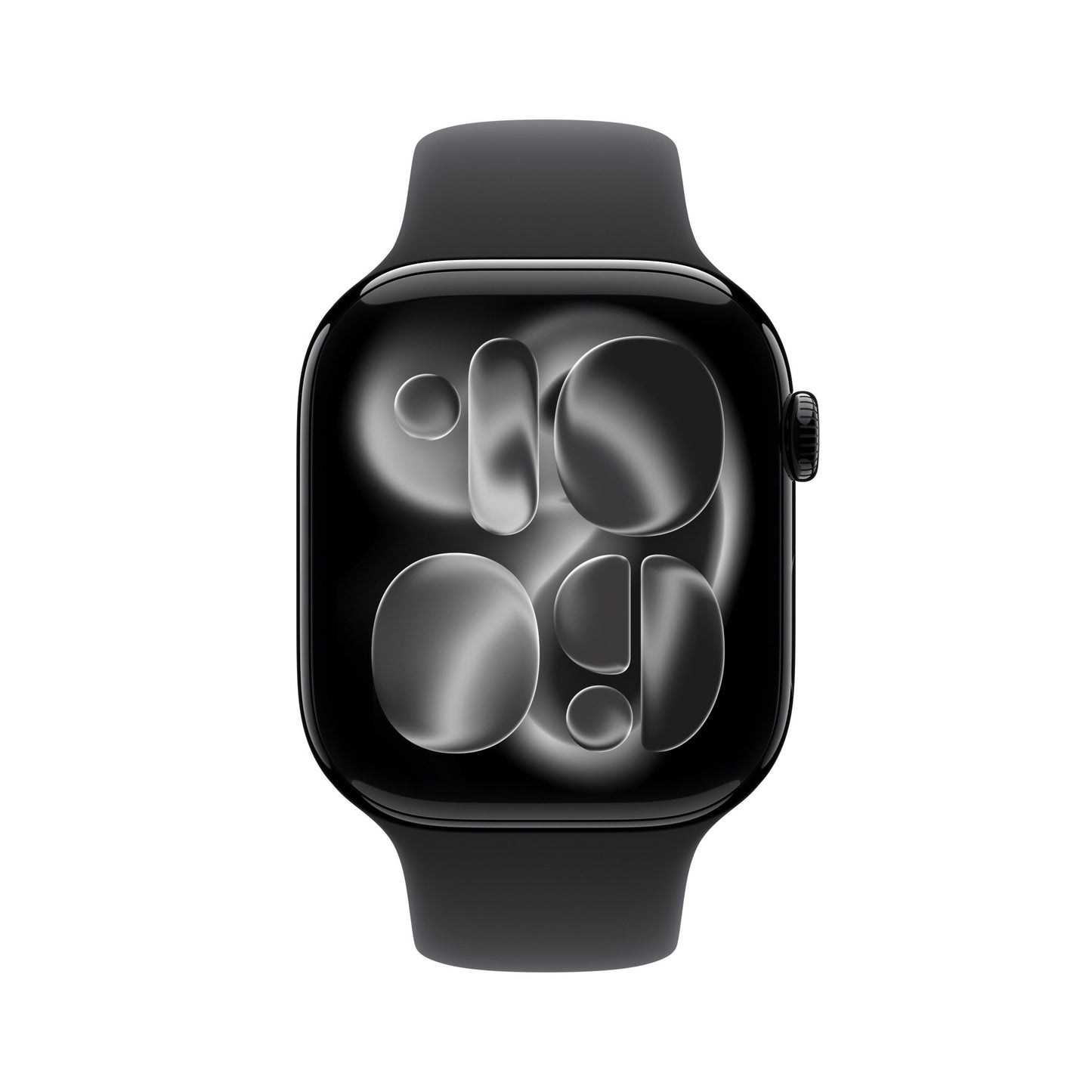 Apple Watch Series 11 GPS 46mm Diamantschwarz Aluminium Case mit Schwarzem Sportarmband - M/L