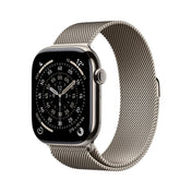 Apple Watch Series 11 GPS + Cellular 46mm Natürliches Titan Case mit Natürlichem Milanaise Loop - M/L