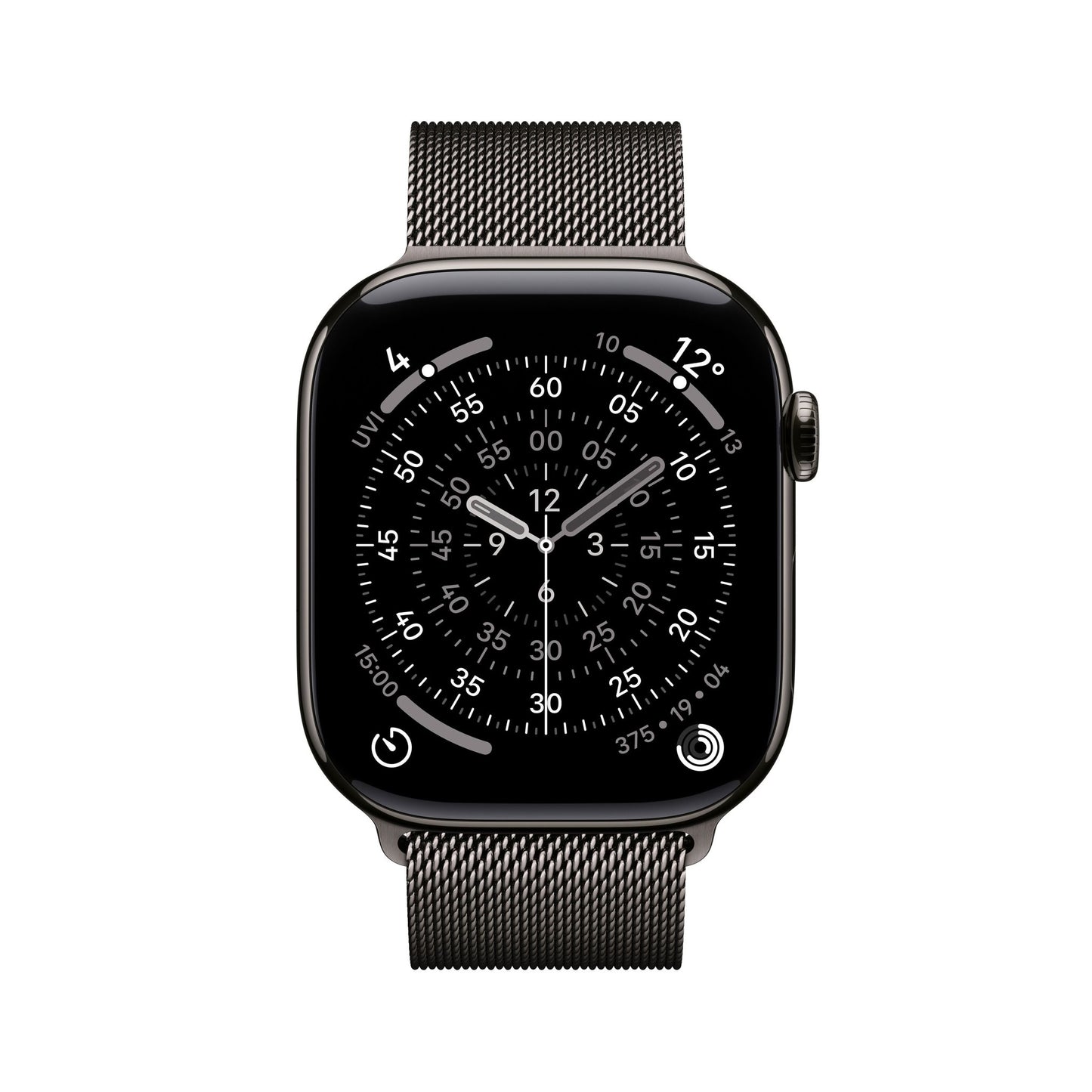 Apple Watch Series 11 GPS + Cellular 46mm Schiefer Titan Case mit Schiefer Milanaise Loop - M/L