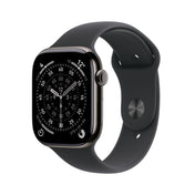 Apple Watch Series 11 GPS + Cellular 46mm Schiefer Titan Case mit Schwarzem Sportarmband - M/L