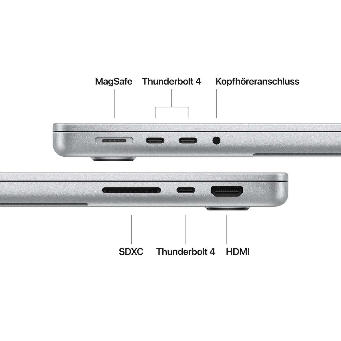 MacBook Pro 14 Zoll mit M5 chip, 10-core CPU und 10-core GPU, 32GB, 1TB SSD, Silber