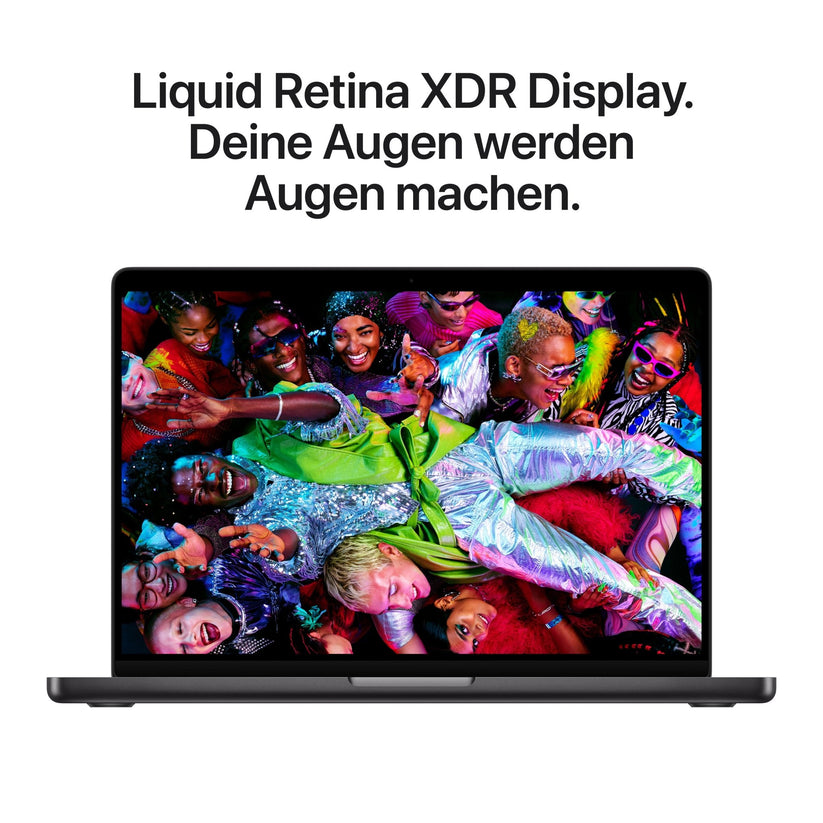 MacBook Pro 14 Zoll mit M5 Chip mit 10-Core CPU und 10-Core GPU, 24GB, 1TB SSD, Space Schwarz