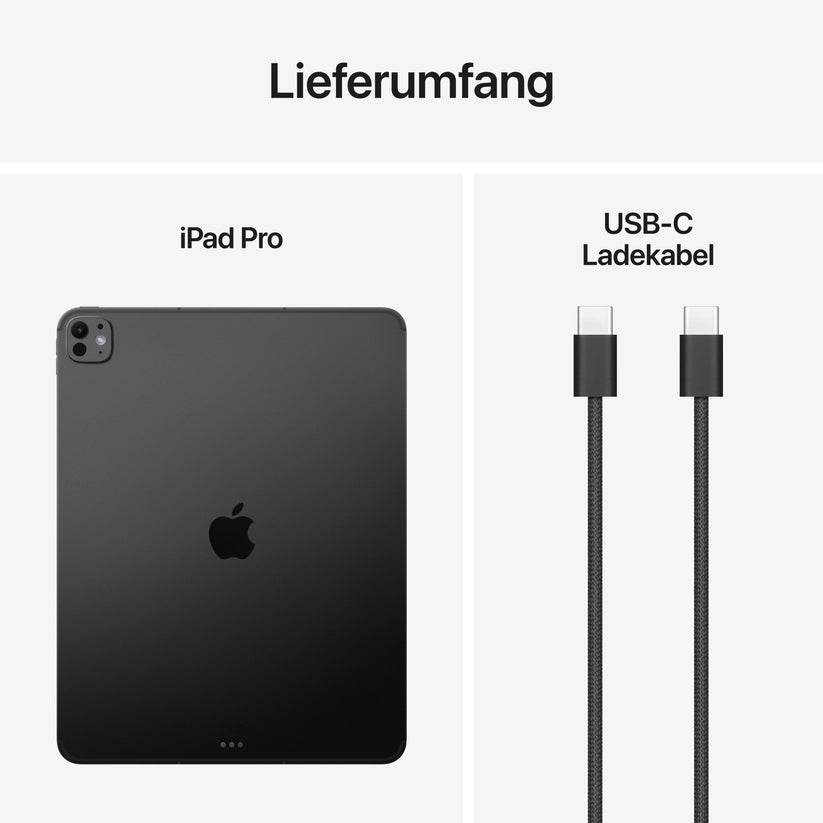 iPad Pro 13 Zoll Wi-Fi + Cellular mit Nanotexturglas, 2TB, Space Schwarz