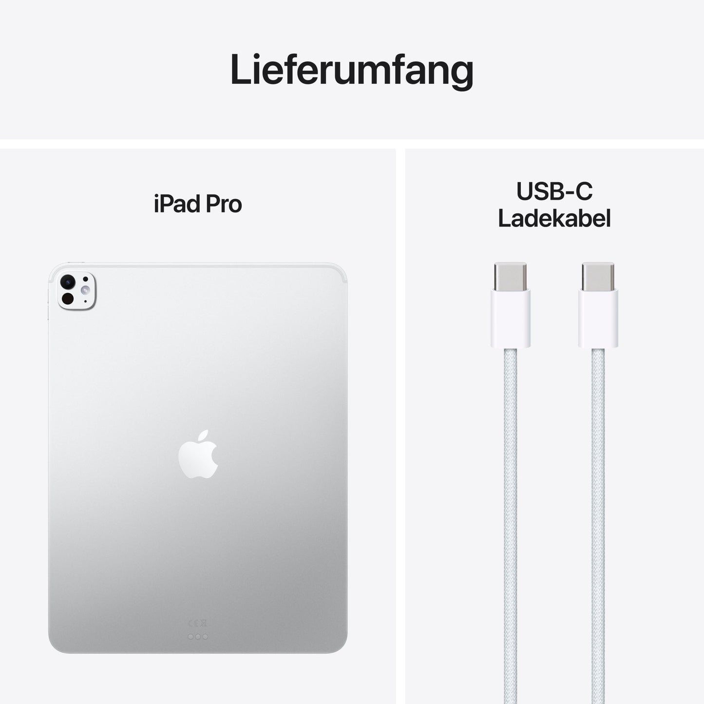 iPad Pro 13 Zoll Wi-Fi mit Standardglas, 2TB, Silber