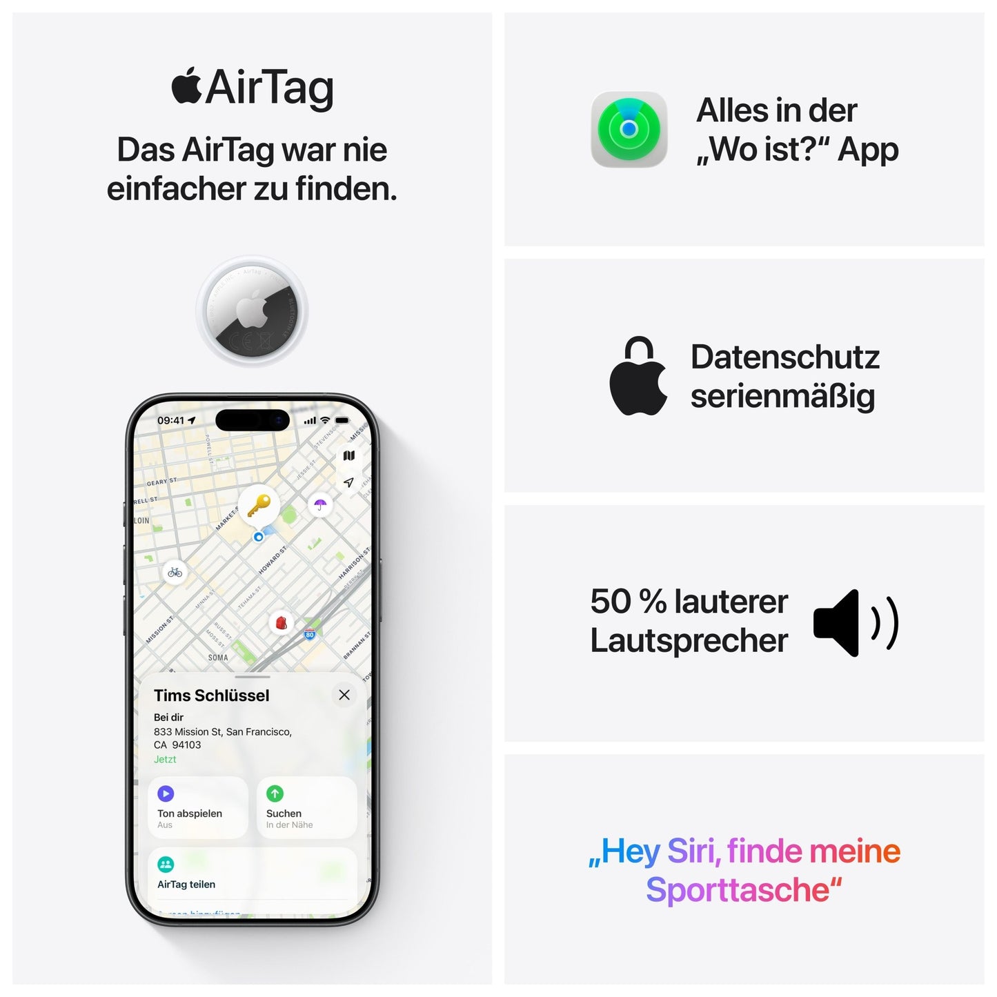 Apple AirTag, 4er-Pack (2026)