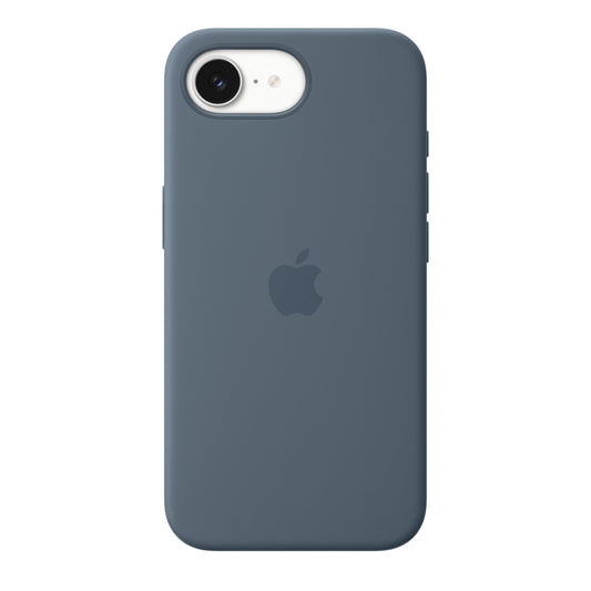 iPhone 17e/16e Silicone Case mit MagSafe – Ankerblau