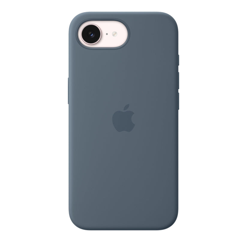 iPhone 17e/16e Silicone Case mit MagSafe – Ankerblau