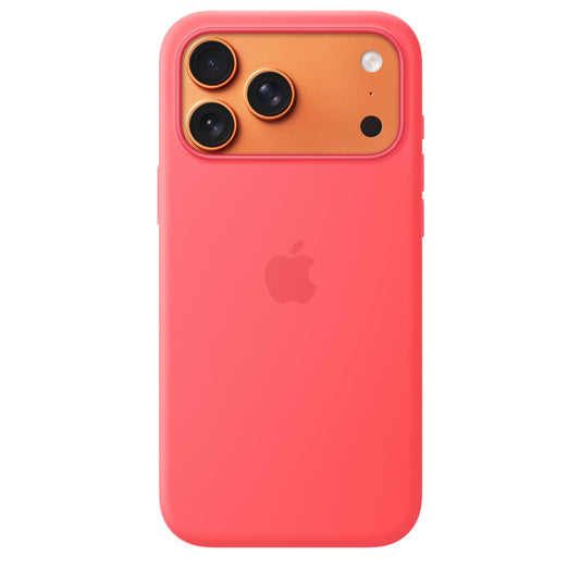 iPhone 17 Pro Max Silicone Case mit MagSafe – Helle Guave