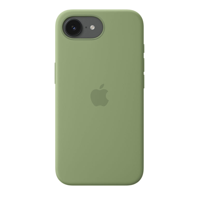 iPhone 17e/16e Silicone Case mit MagSafe – Helles Moos