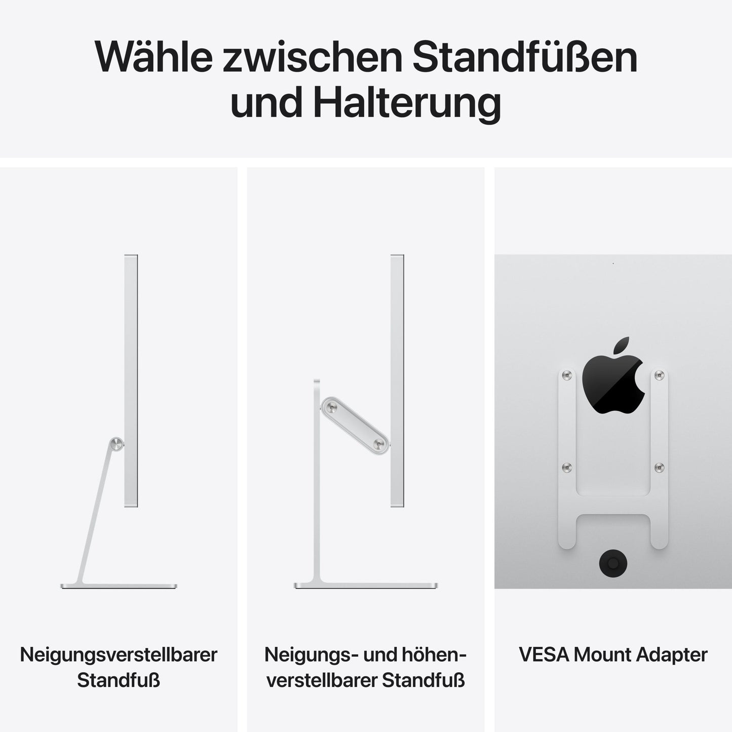 Studio Display, Standardglas, VESA Mount Adapter (Standfuß nicht enthalten)