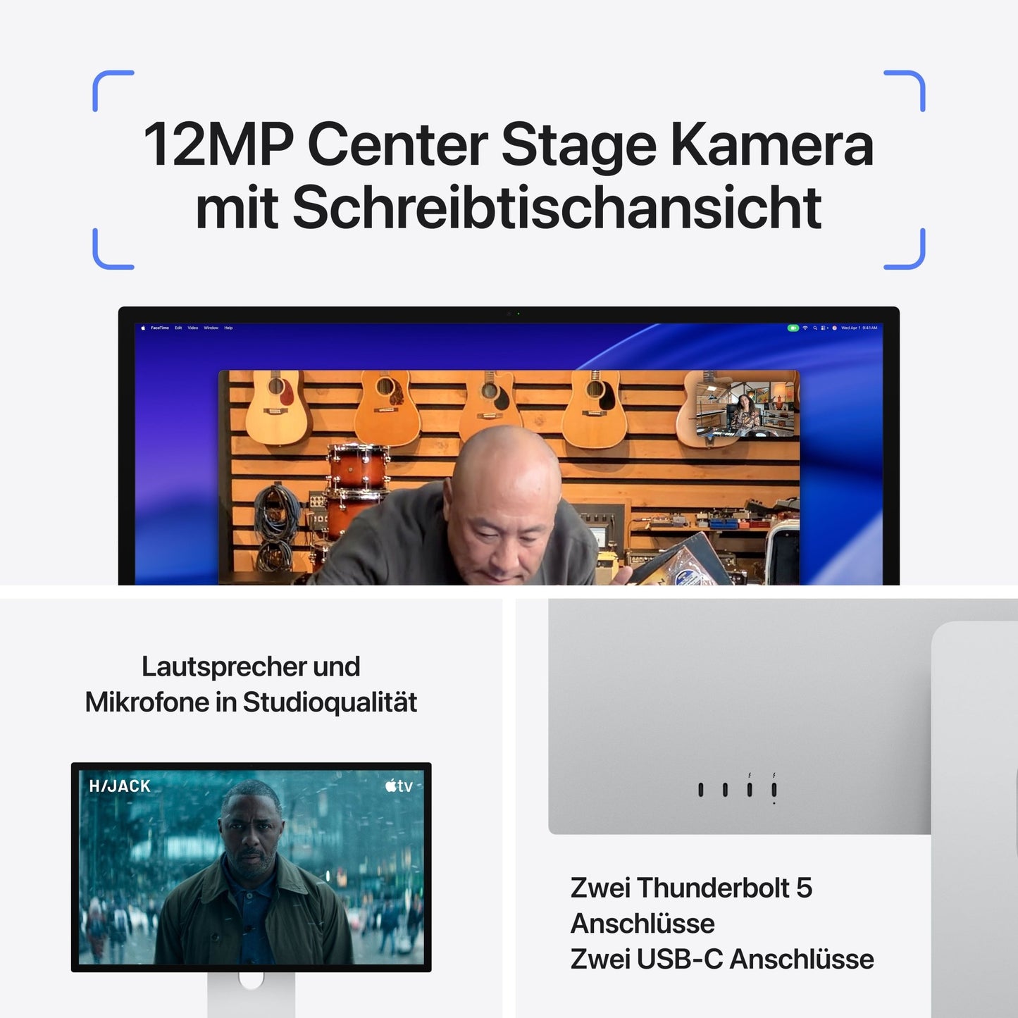 Studio Display XDR, Nanotexturglas, VESA Mount Adapter (Standfuß nicht enthalten)
