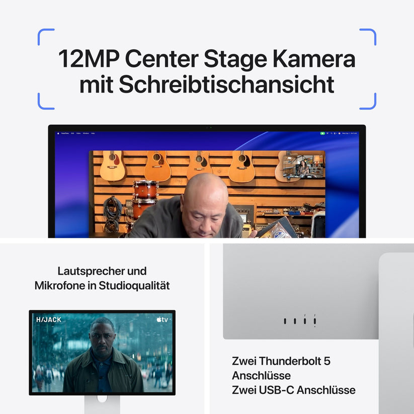 Studio Display XDR, Nanotexturglas, VESA Mount Adapter (Standfuß nicht enthalten)