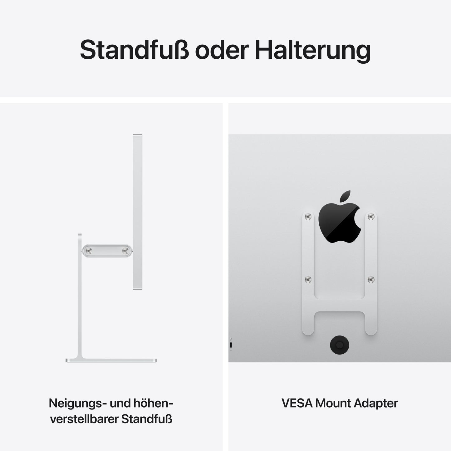 Studio Display XDR, Nanotexturglas, Neig- und höhenverstellbarer Standfuß