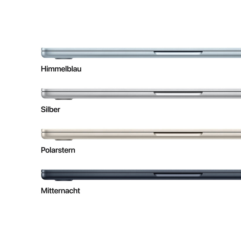 MacBook Air 13 Zoll mit M5 chip, 10-core CPU und 8-core GPU, 16GB, 512GB SSD, Mitternacht