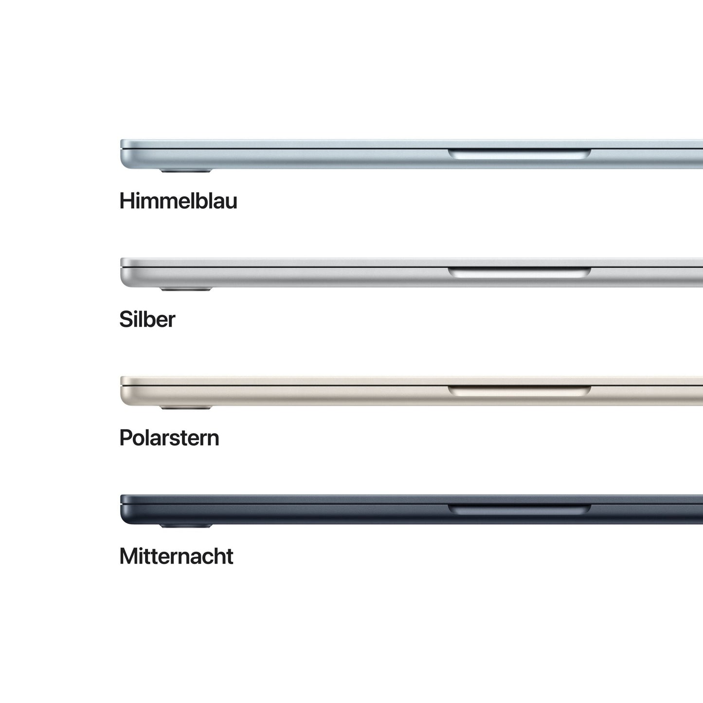 MacBook Air 13 Zoll mit M5 chip, 10-core CPU und 8-core GPU, 16GB, 512GB SSD, Polarstern