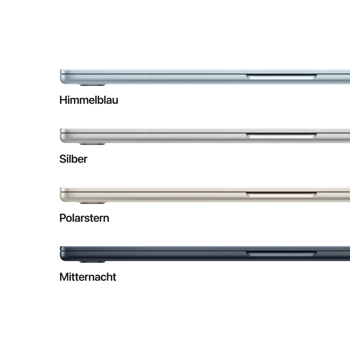 MacBook Air 15 Zoll mit M5 chip, 10-core CPU und 10-core GPU, 16GB, 1TB SSD, Polarstern
