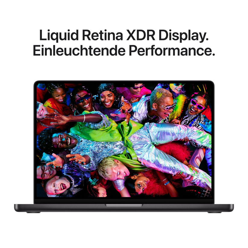 MacBook Pro 14 Zoll mit M5 Max chip, 18-core CPU und 32-core GPU, 36GB, 2TB SSD, Space Schwarz