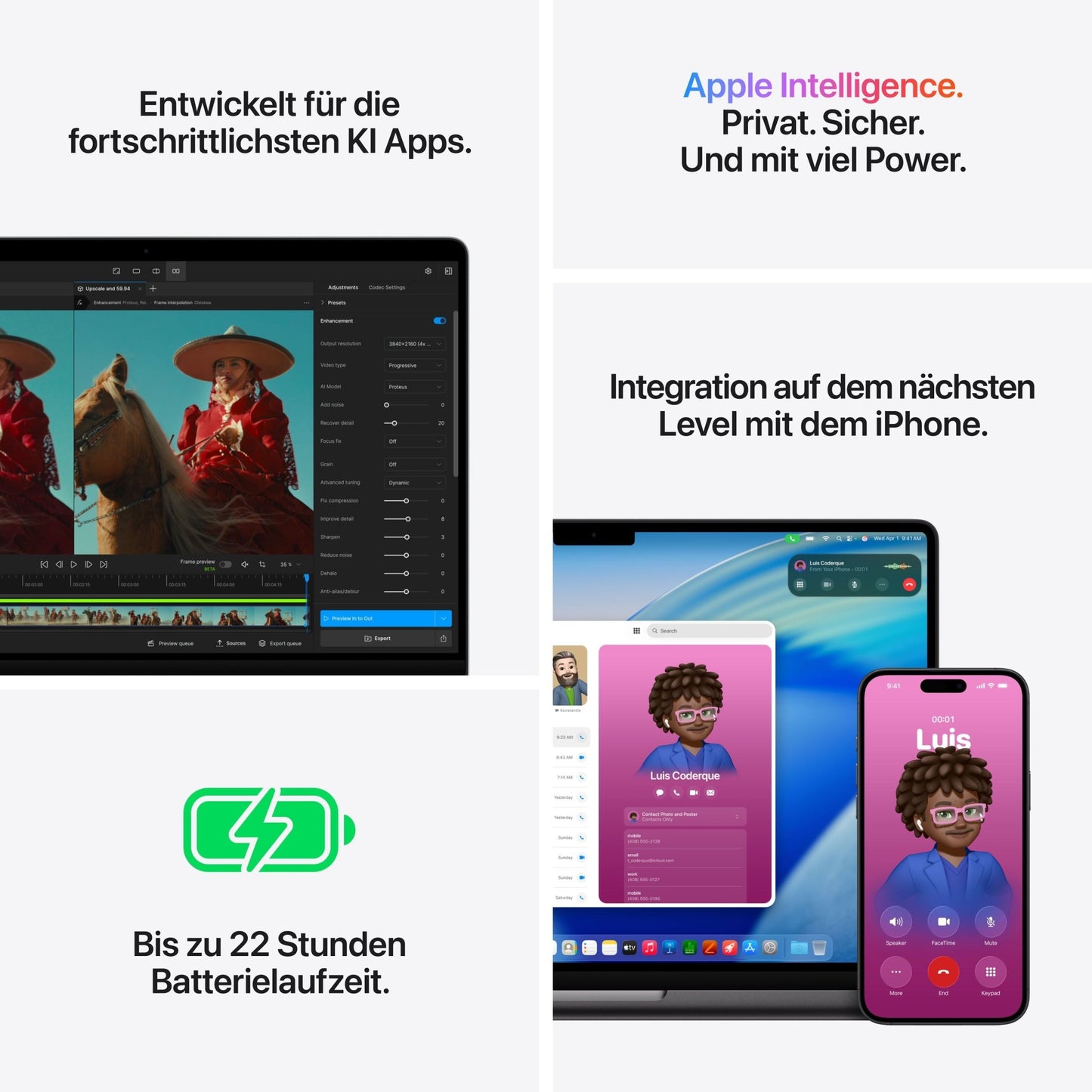 MacBook Pro 14 Zoll mit M5 Pro chip, 15-core CPU und 16-core GPU, 24GB, 1TB SSD, Silber