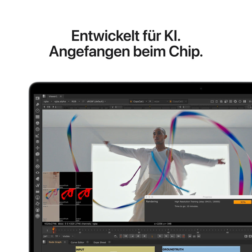 MacBook Pro 16 Zoll mit M5 Max chip, 18-core CPU und 32-core GPU, 36GB, 2TB SSD, Silber