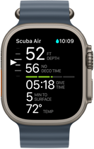 Apple Watch Ultra 3, Display mit Tauchinfos