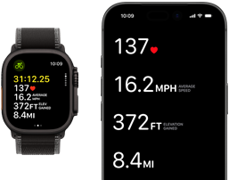Live Trainingsdaten auf der Apple Watch Ultra 3 und dem iPhone