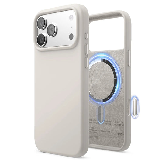 Elago MagSafe Silikon Case für iPhone 17 Pro Max - Stone - epos | Apple Premium Partner