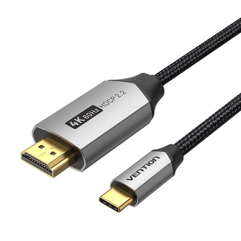 USB-C to HDMI 2.0 cable Vention 1m, 4K 60Hz (black)