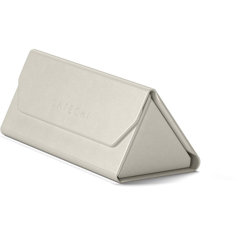 Satechi FindMy Brillenetui aus veganem Leder - beige