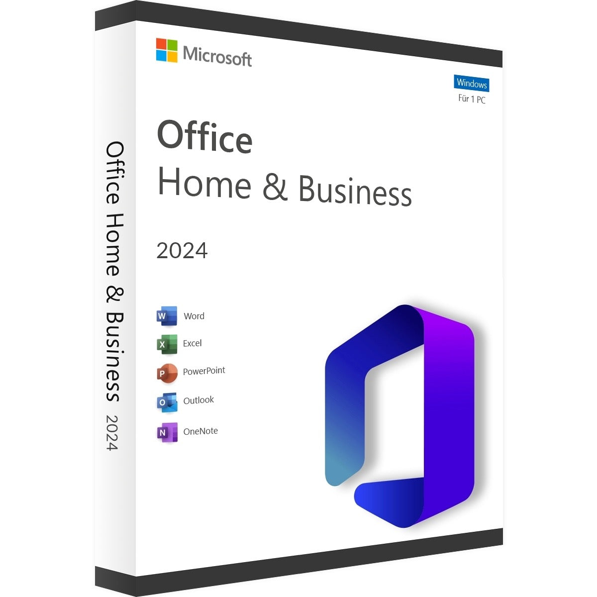 Microsoft Office Home and Business 2024 (Product Key Card), dt.