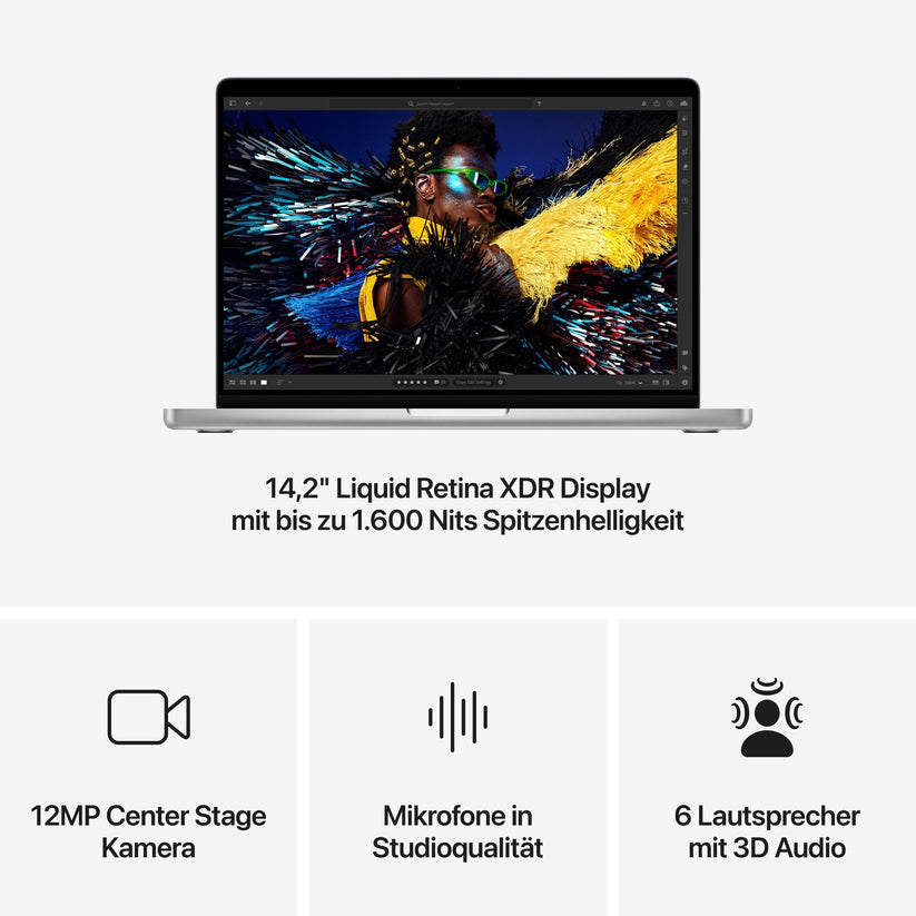 MacBook Pro 14 - SI/M4 10C CPU u. 10C GPU/24 GB/512 GB SSD/70W/NG/GER - epos | Apple Premium Partner