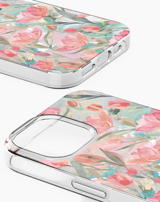 Ideal of Sweden MagSafe Transparente Hülle iPhone 13 / 14 / 15 / 16e / 17e - Tulip Bloom