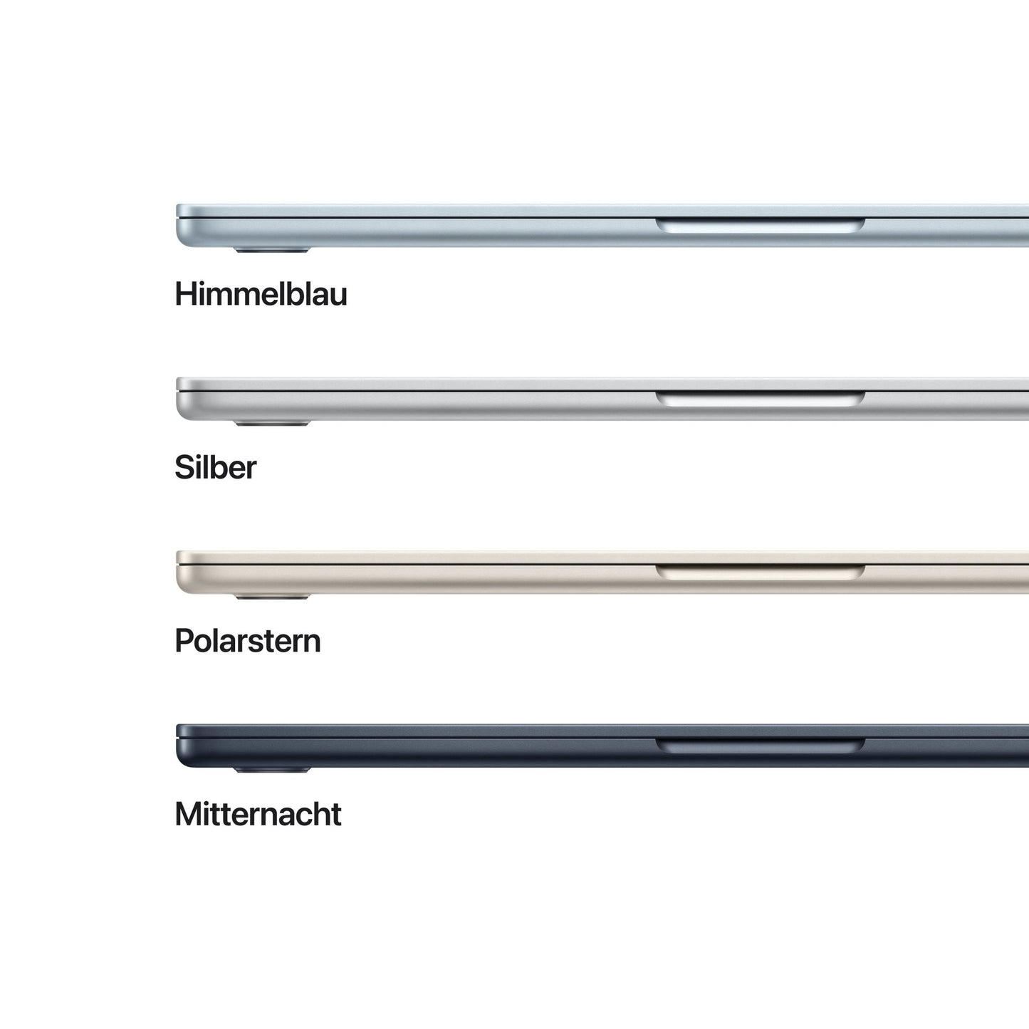 MacBook Air 13 Zoll mit M4 Chip, 10-Core CPU und 10-Core GPU, 16GB, 512GB SSD, mitternacht