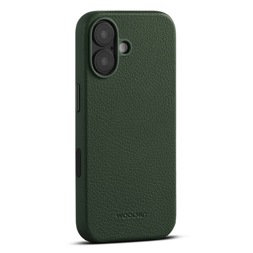Woolnut Leder Case für iPhone 17 - Grün - epos | Apple Premium Partner