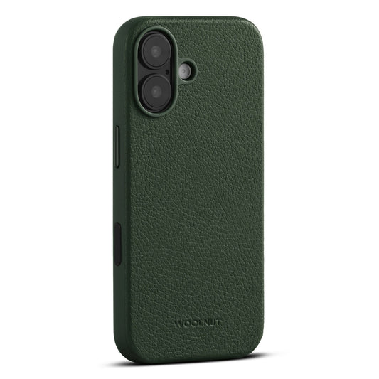 Woolnut Leder Case für iPhone 17 - Grün - epos | Apple Premium Partner