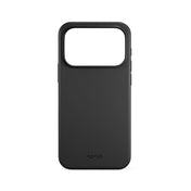 Die Epico Lederhülle für das iPhone 17 Pro/18 Pro in Schwarz ist eine elegante schwarze Smartphone-Hülle mit einer großen rechteckigen Aussparung im oberen Bereich für die Kamera. Der Markenname „Epico“ ist im unteren Bereich aufgedruckt, was sie zu einer eleganten und stilvollen Wahl für alle macht, die sowohl Schutz als auch Stil für ihr iPhone 17 Pro suchen.