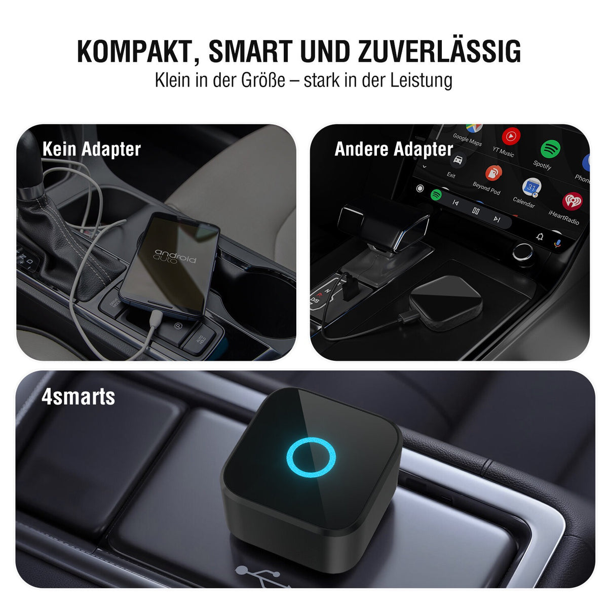 4smarts Wireless CarPlay Adapter, schwarz